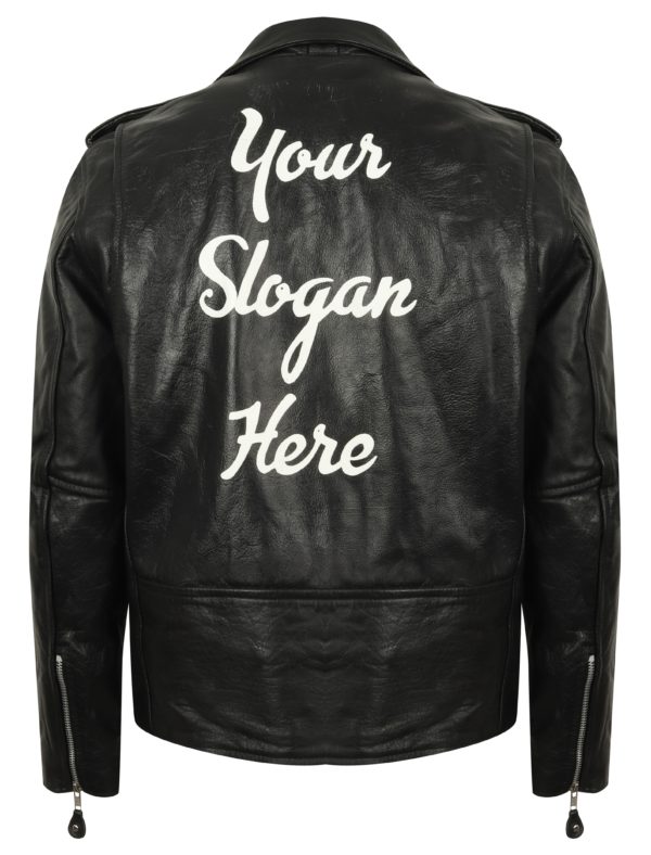 Your slogan here Leather Jacket